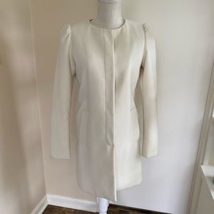 Elle ivory lightweight winter coat